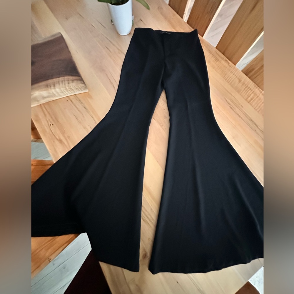 ZARA dressy flare black pants S